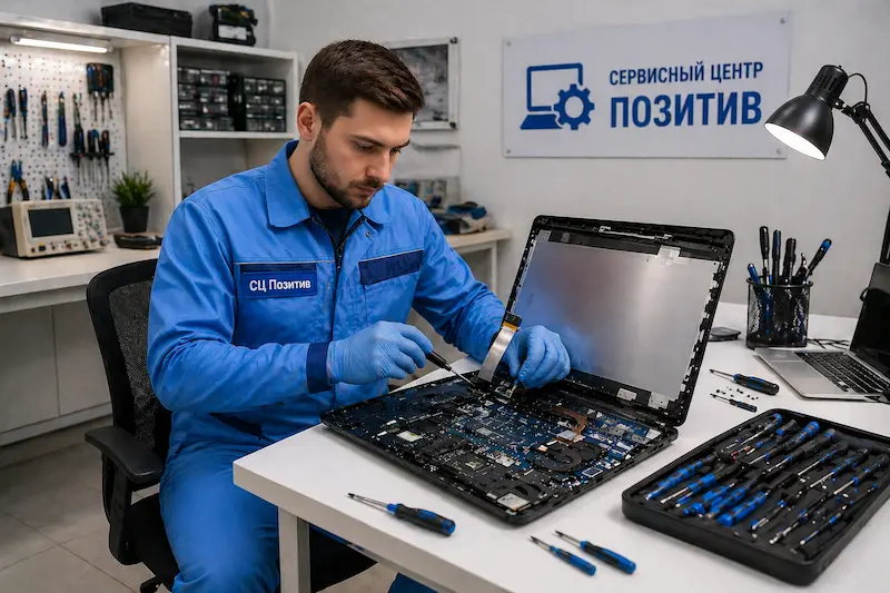 Замена шлейфа матрицы ноутбука в Калининграде