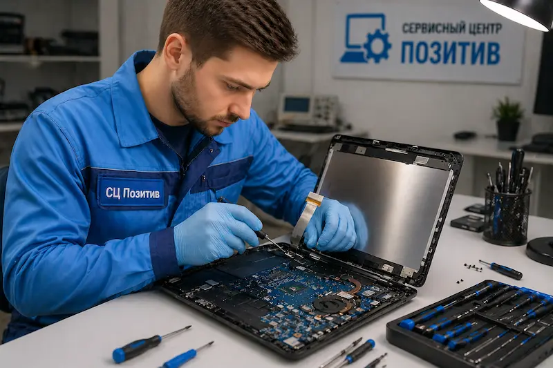 Ремонт шлейфа матрицы ноутбука в Калининграде