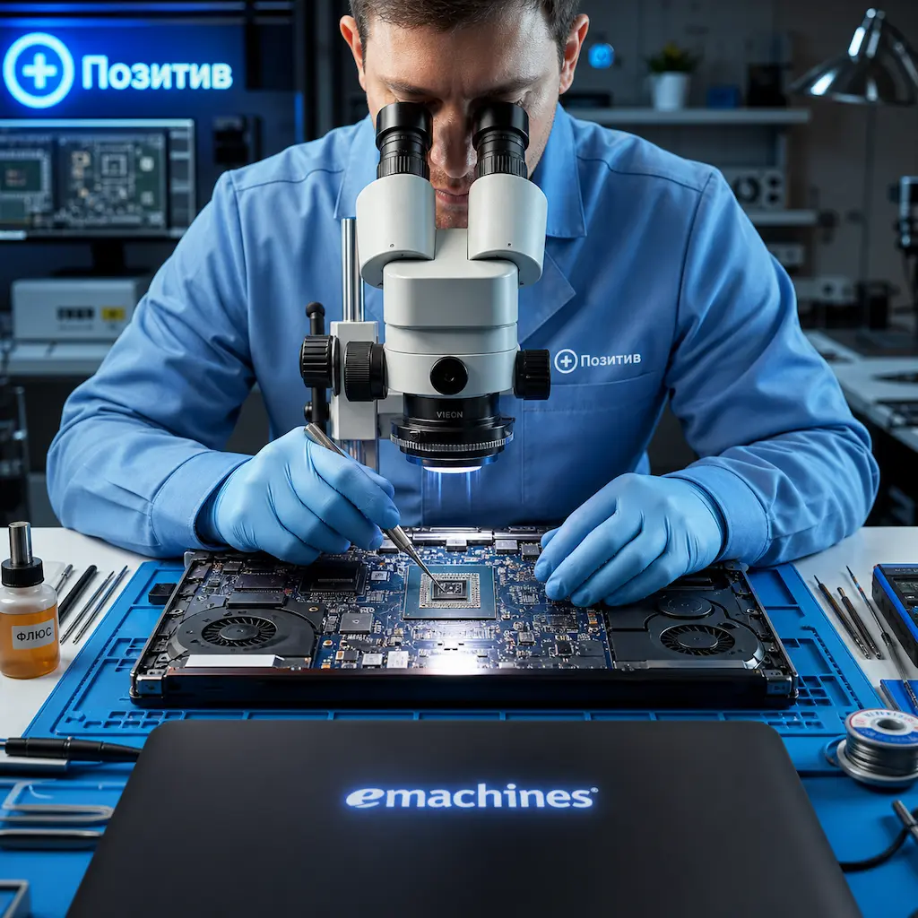 Замена видеокарты ноутбука Emachines в Калининграде