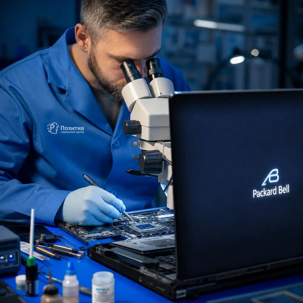 Замена видеокарты ноутбука Packard Bell в Калининграде