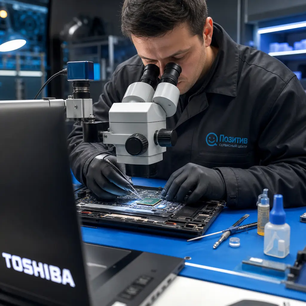 Замена видеокарты ноутбука Toshiba в Калининграде