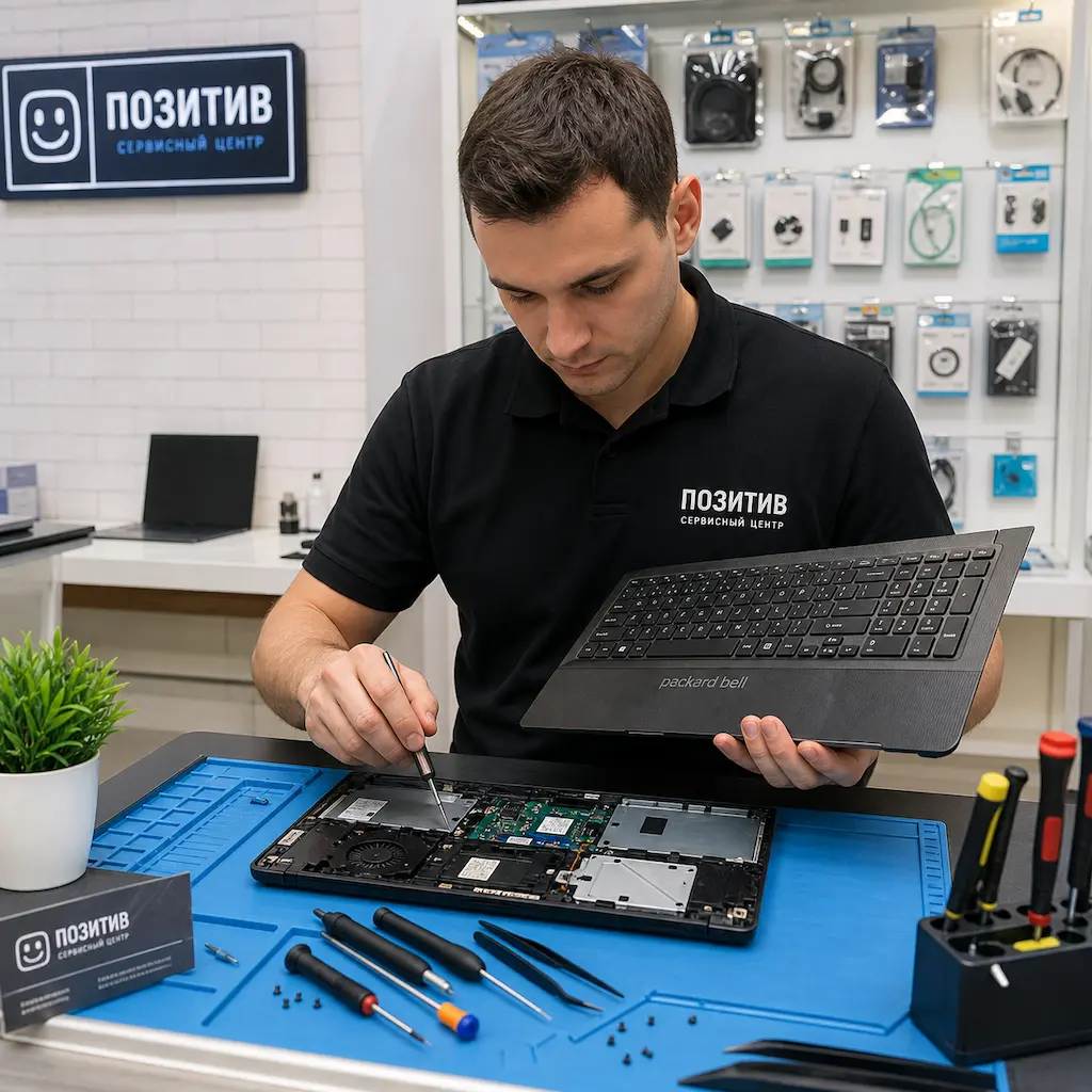 заменить клавиатуру на ноутбуке Packard Bell в Калининграде