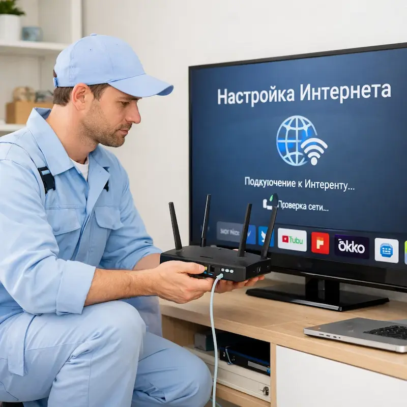 Настройка интернета на телевизоре в Калининграде