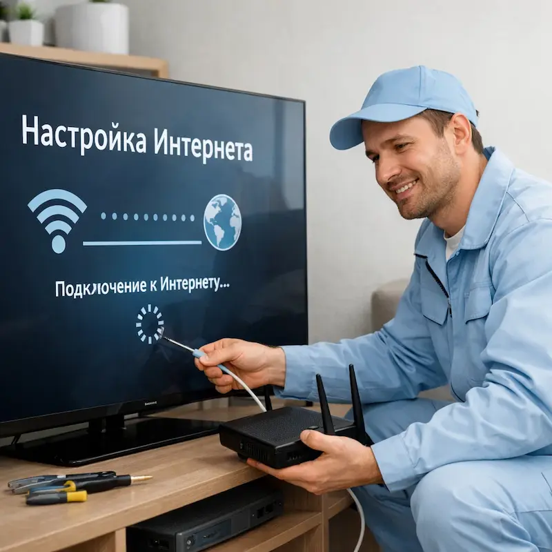 Настройка интернета на ТВ в Калининграде
