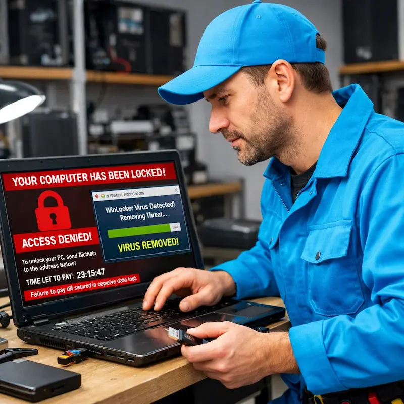 Поможем разблокировать компьютер и ноутбук в Калининграде